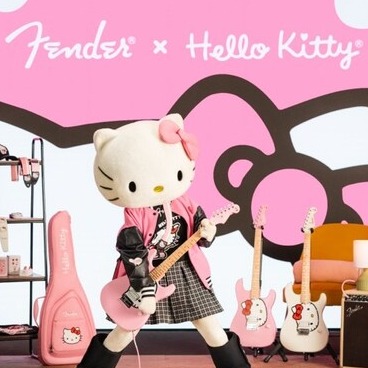 FENDER® 推出HELLO KITTY限量联名款吉他、配件和服饰